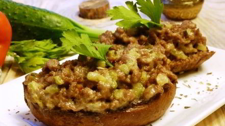 Рецепт гренков с фаршем по-татарски