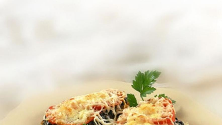 Рецепт гренков с грибами и помидорами