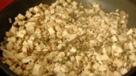 Рецепт гренков с грибами