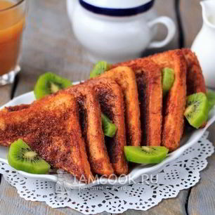 Рецепт Гренков с корицей