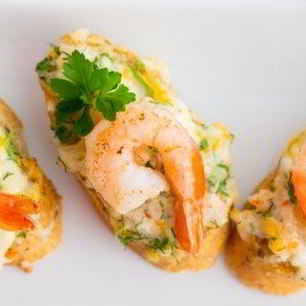 Рецепт Гренков с креветками