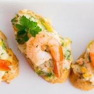 Рецепт Гренков с креветками