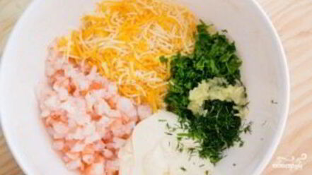 Рецепт гренков с креветками