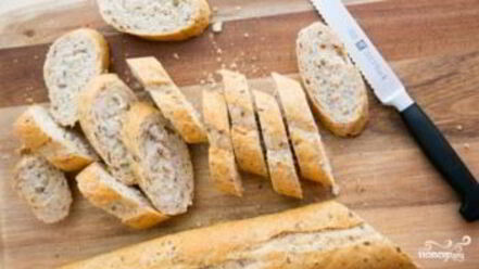 Рецепт гренков с креветками