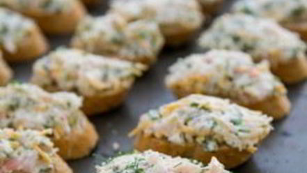 Рецепт гренков с креветками