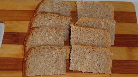 Рецепт гренков с курицей и чесноком