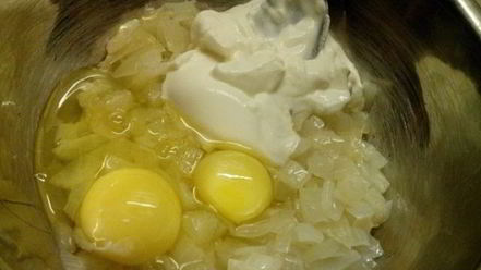 Рецепт гренков с луком