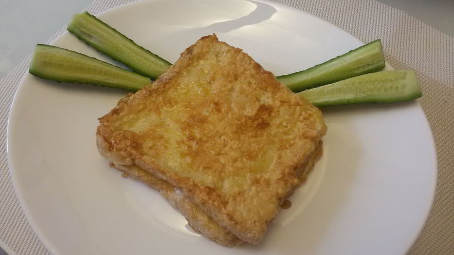 Рецепт гренков с моцареллой