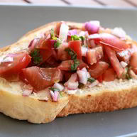 Рецепт Гренков с помидорами и сыром