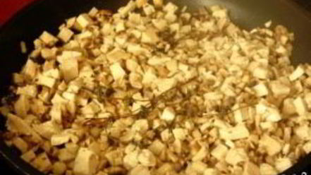 Рецепт гренков с шампиньонами