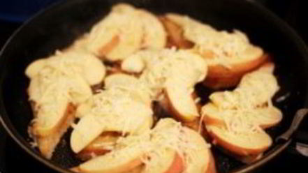 Рецепт гренков с яблоками