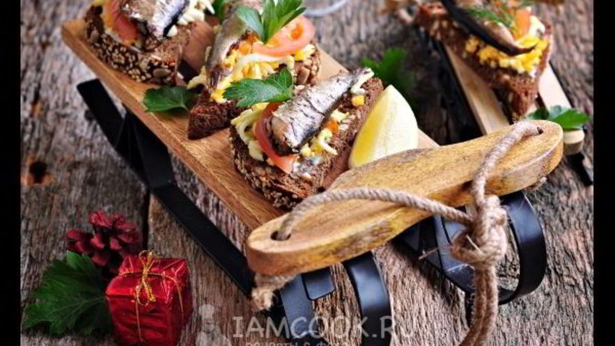 Рецепт гренков со шпротами