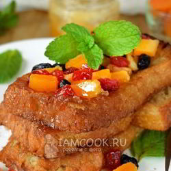 Рецепт Гренков в жасминовом чае