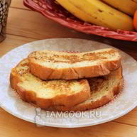 Рецепт Сладких гренков из белого хлеба