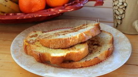 Рецепт сладких гренков из белого хлеба