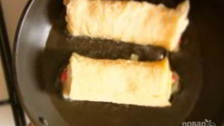 Рецепт сладких рулетиков-гренков по-французски