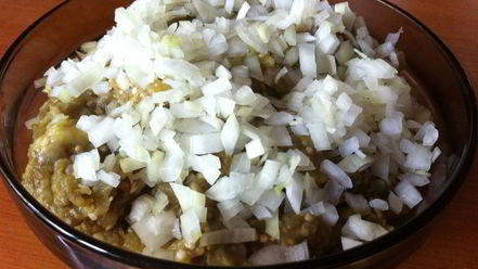 Рецепт икры из баклажанов с луком