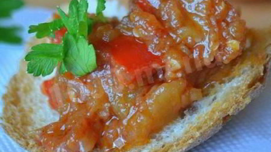 Рецепт икры из баклажанов с яблоками