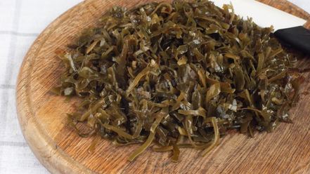 Рецепт икры из манки и морской капусты