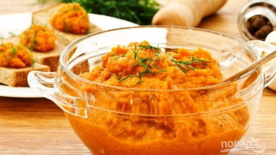 Рецепт икры из тыквы