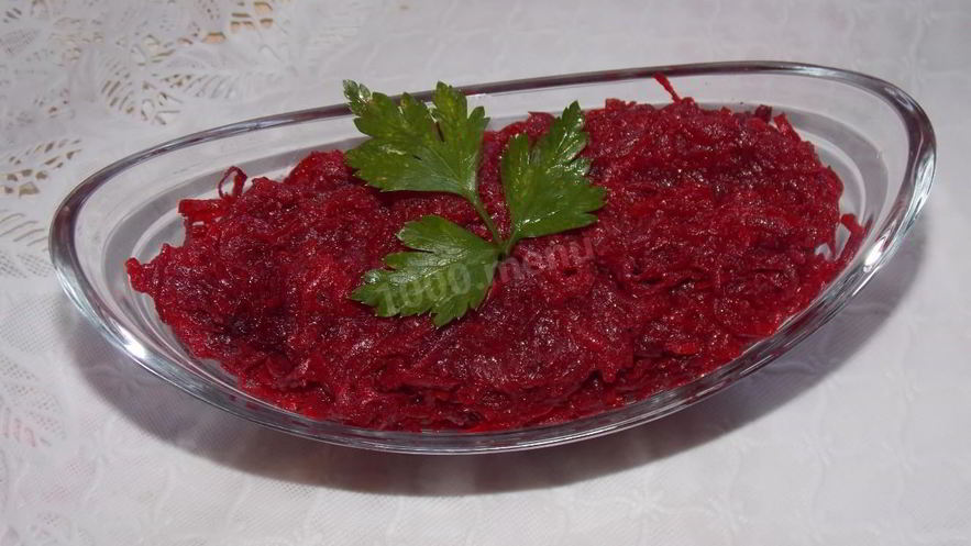 Рецепт икры из жареной свеклы с луком