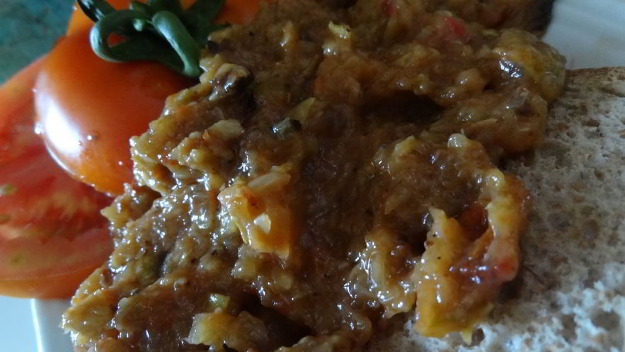 Рецепт икры кабачковой с карамелизированным луком в глазури из бальзамического уксуса