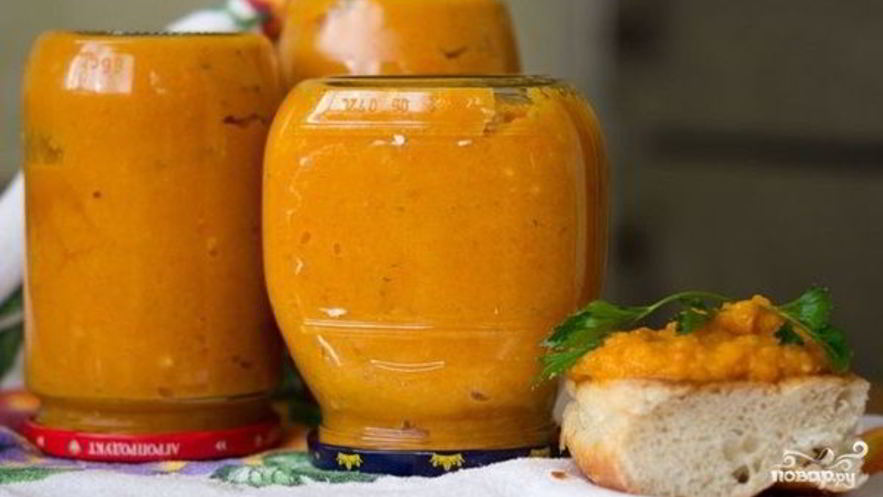 Рецепт кабачковой икры с кетчупом на зиму