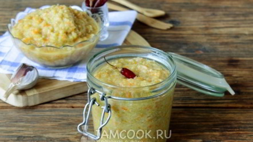 Рецепт острой кабачковой икры