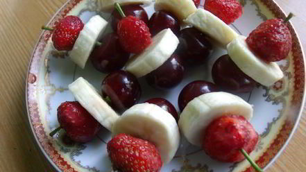 Рецепт канапе фруктового