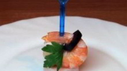 Рецепт канапе из мяса и овощей