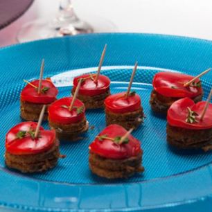 Рецепт Канапе из печеночных оладий