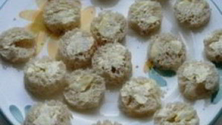 Рецепт канапе из яиц на завтрак