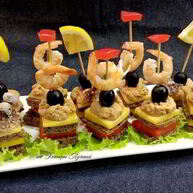 Рецепт Канапе Морской штиль