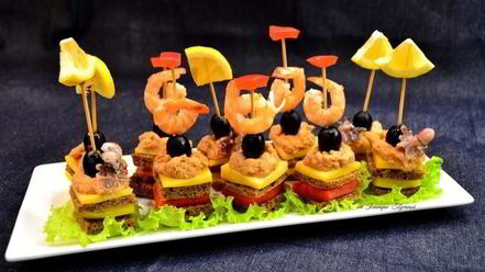 Рецепт канапе морской штиль