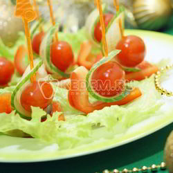 Рецепт Канапе на праздничный стол Кораблики