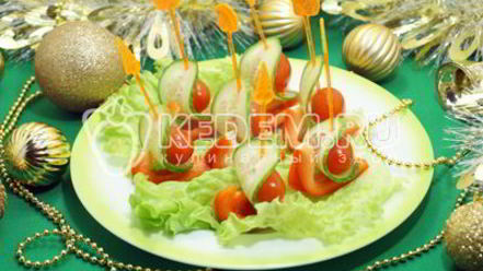 Рецепт канапе на праздничный стол кораблики