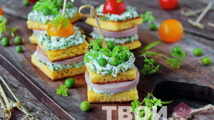 Рецепт Канапе на шпажках