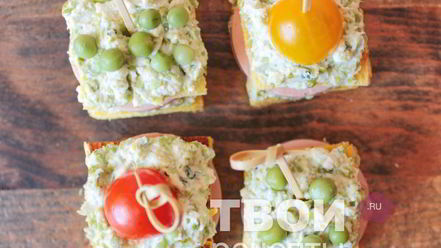 Рецепт канапе на шпажках