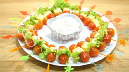 Рецепт канапе рождественский венок