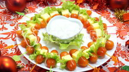 Рецепт канапе рождественский венок