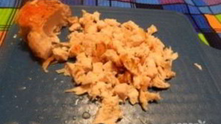 Рецепт канапе с ананасами, курицей и апельсинами