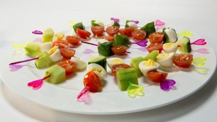 Рецепт канапе с базиликовым соусом