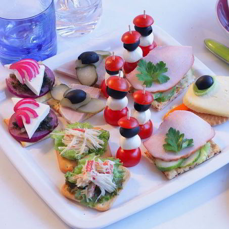 Рецепт Канапе с бужениной