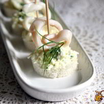 Рецепт Канапе с кальмаром