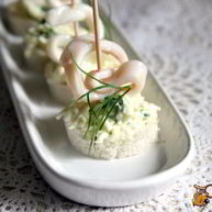 Рецепт Канапе с кальмаром