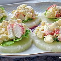 Рецепт Канапе с крабовыми палочками