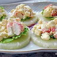 Рецепт Канапе с крабовыми палочками