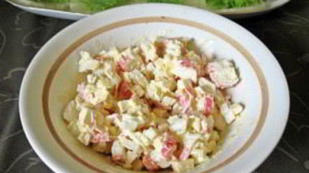 Рецепт канапе с крабовыми палочками