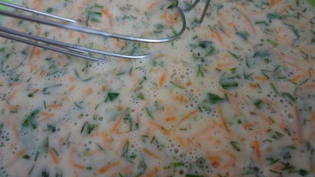 Рецепт канапе с морковными блинчиками