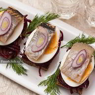 Рецепт Канапе с селедкой